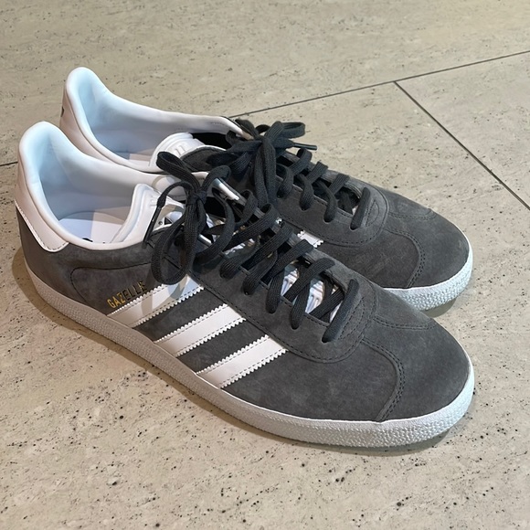 grey suede adidas gazelle
